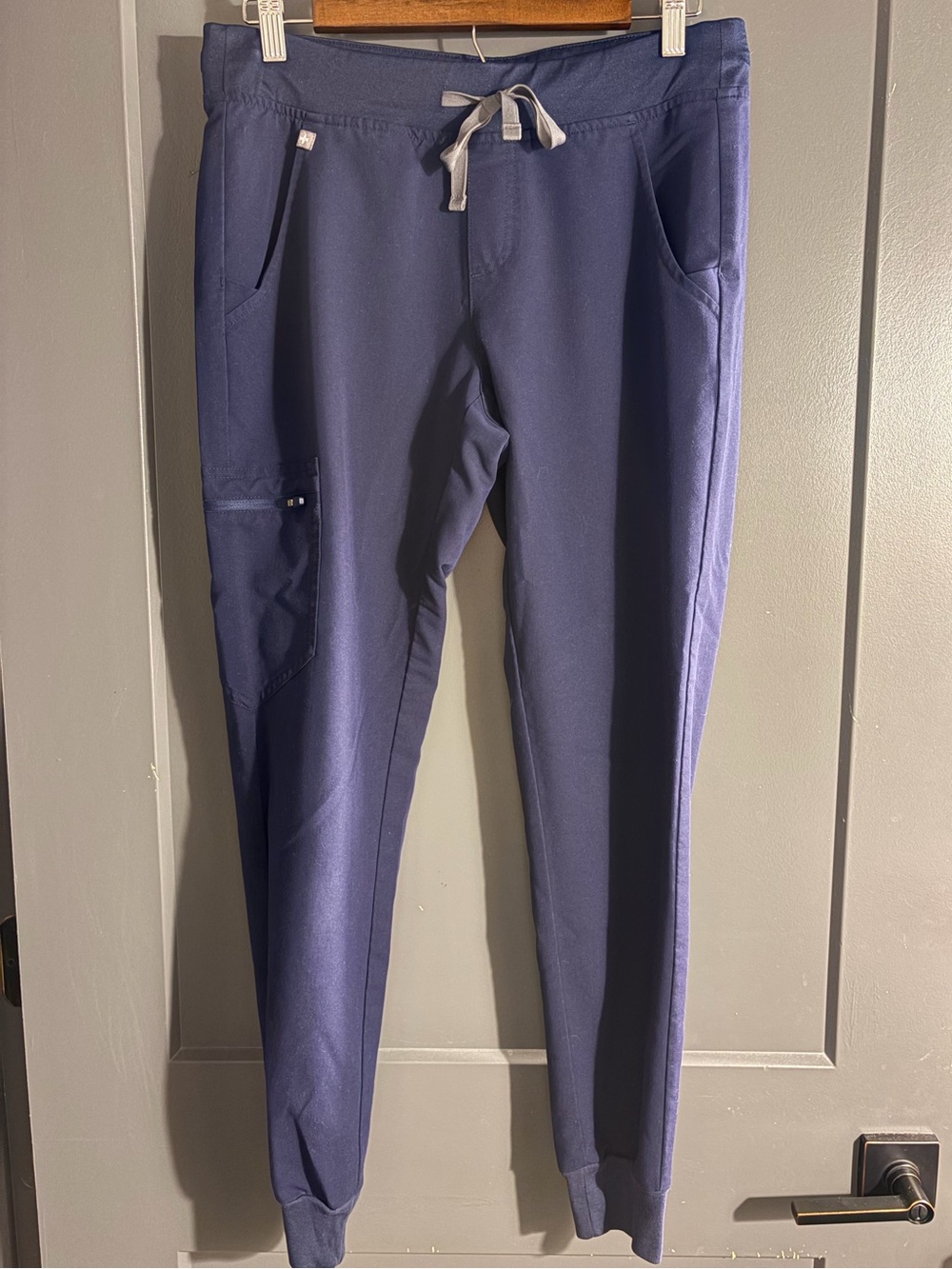 FIGS Technical Collection Zamora Jogger Scrub Pants Navy Blue Small